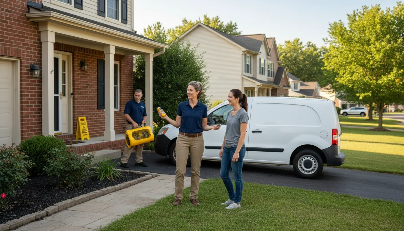 Residential water damage restoration in Southport, ME